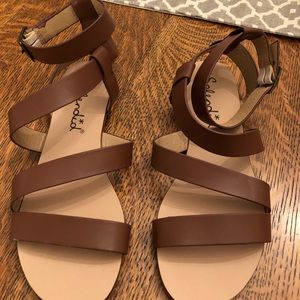 Splendid Brown Aviator Sandals